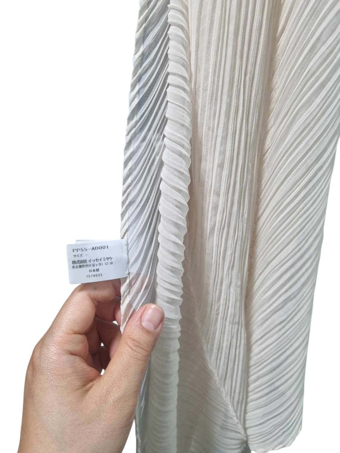 플리츠플리즈 아이보리 스카프 상품이미지3