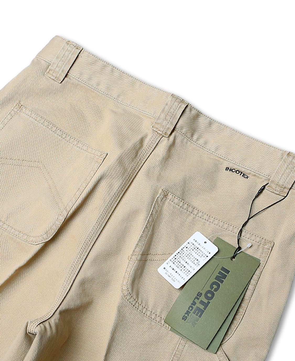 인코텍스 [Incotex] 코튼 베이지 루즈 핏 워크 팬츠 상품이미지4
