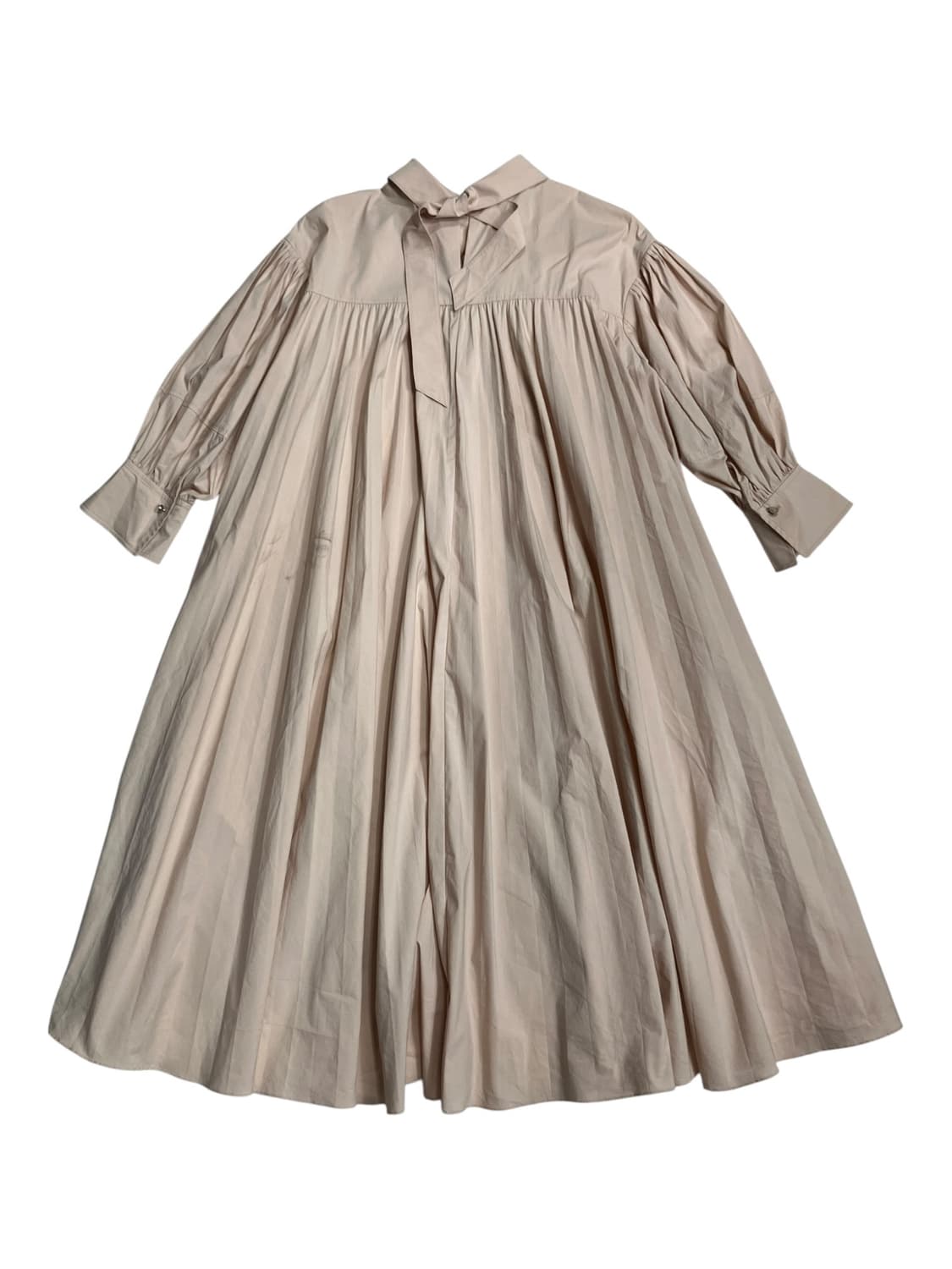 오즈세컨 연핑크 롱 플리츠 언발란스컷 원피스 S 상품이미지4