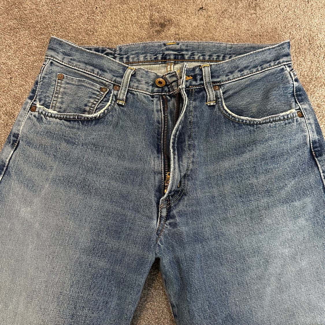 에드윈505 빈티지 워싱 데님 팬츠(30) 상품이미지4