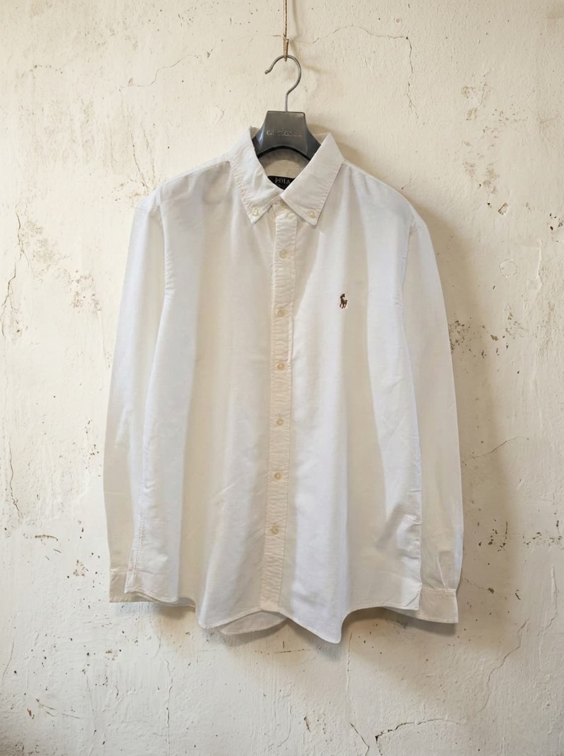 폴로 랄프로렌 화이트 셔츠 XL 커스텀핏 상품이미지1