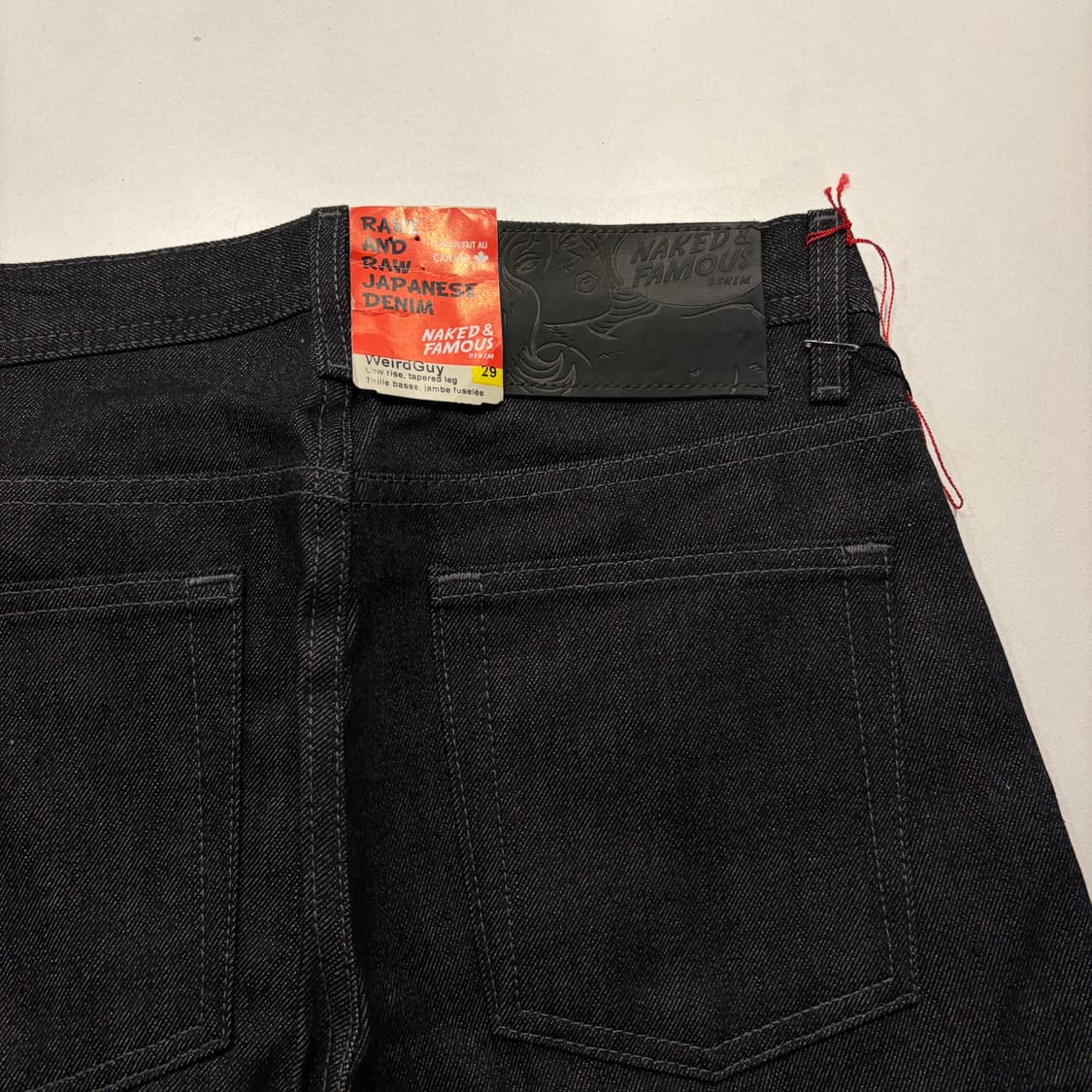 [29] 네이키드앤페이머스 블랙 셀비지 데님 팬츠 청바지 D584 상품이미지3