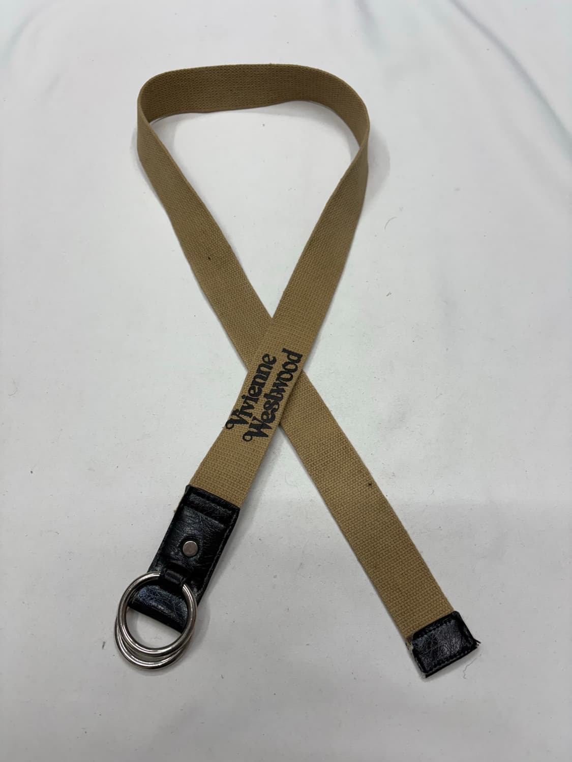 Vivienne 비비안 웨스트우드 빈티지 캔버스 더블 링 벨트 상품이미지4