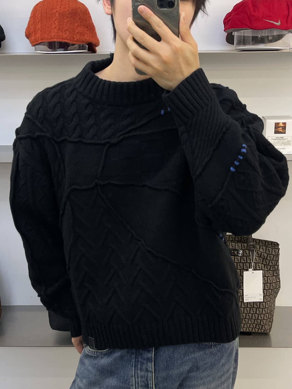 자라 x 아더에러 22fw 패치워크 스웨터 상품이미지1