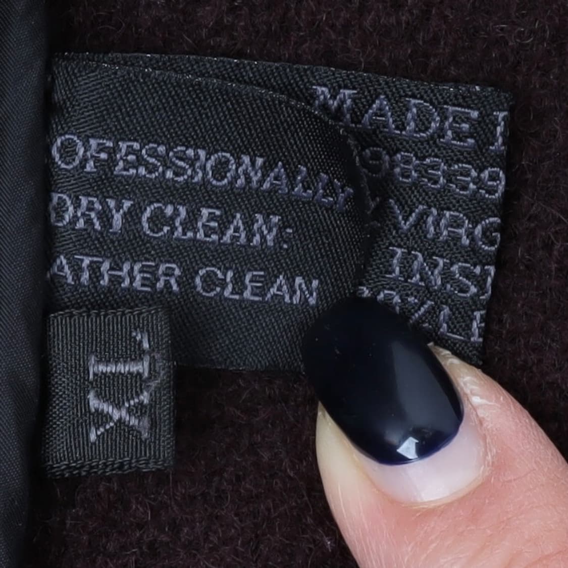 프라다 다크브라운 레더 스트랩 빅포켓 버진울 싱글 코트 상품이미지9