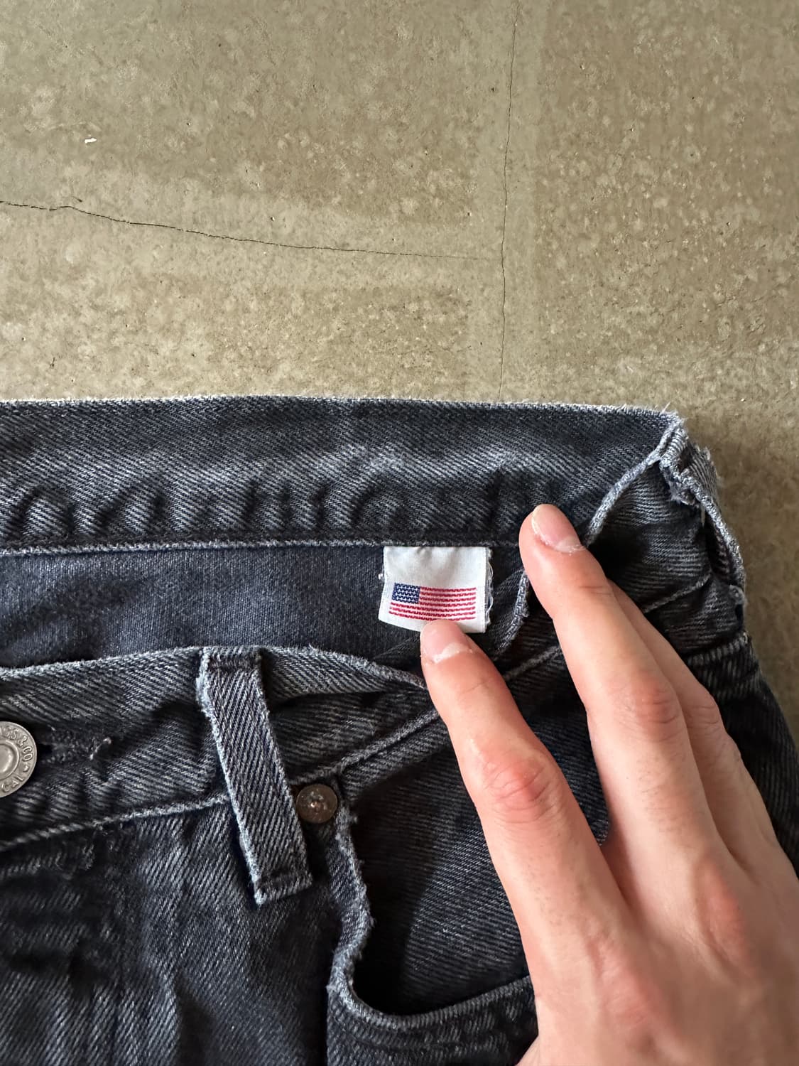 Levis 리바이스 501 스트레이트 흑청 w32 상품이미지4