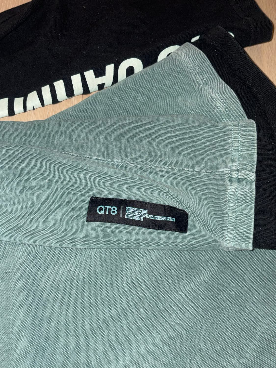 QT8 오버핏 레이어드 티셔츠 상품이미지4