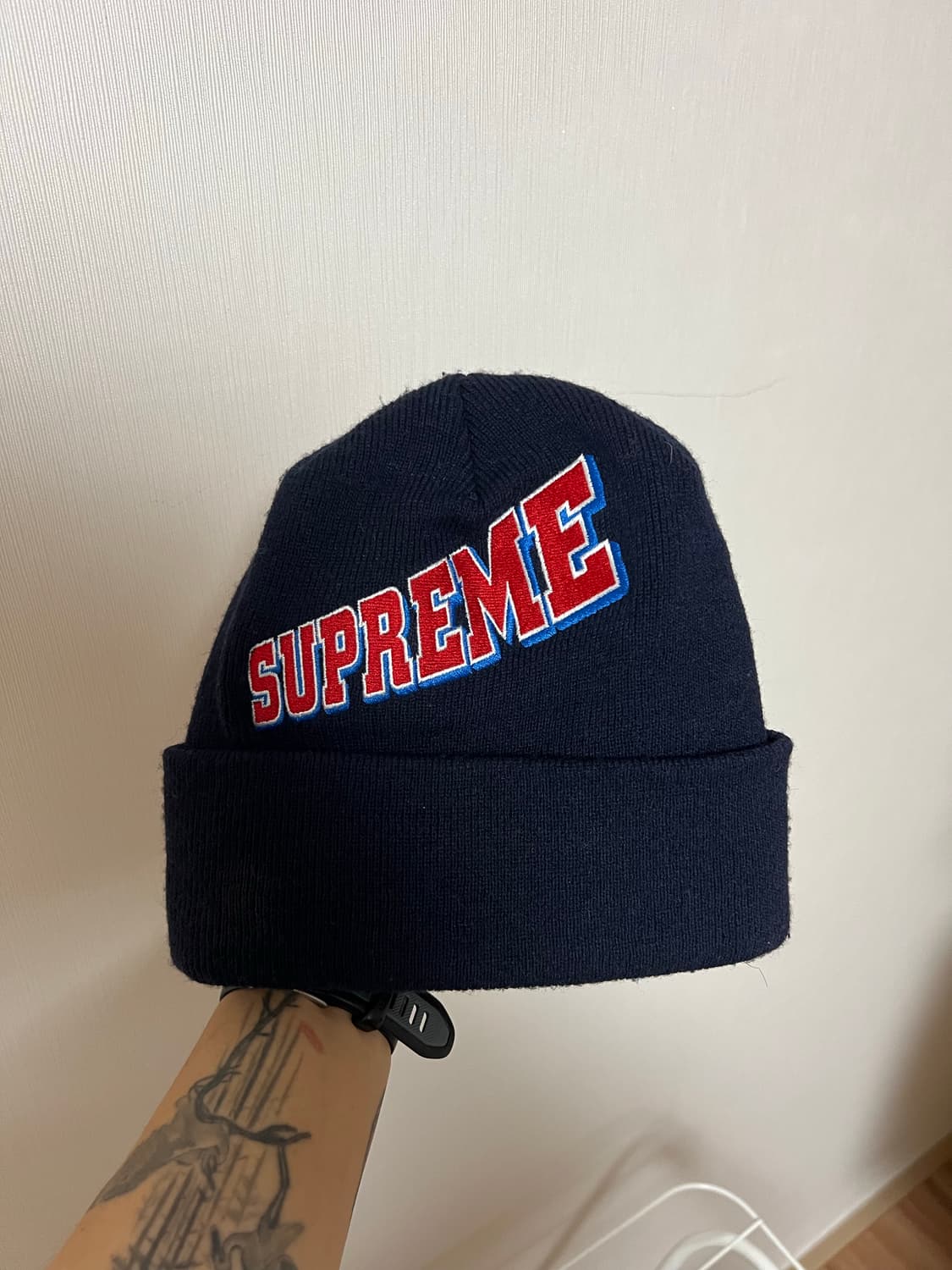 16FW 슈프림 Supreme 네이비 비니 상품이미지1