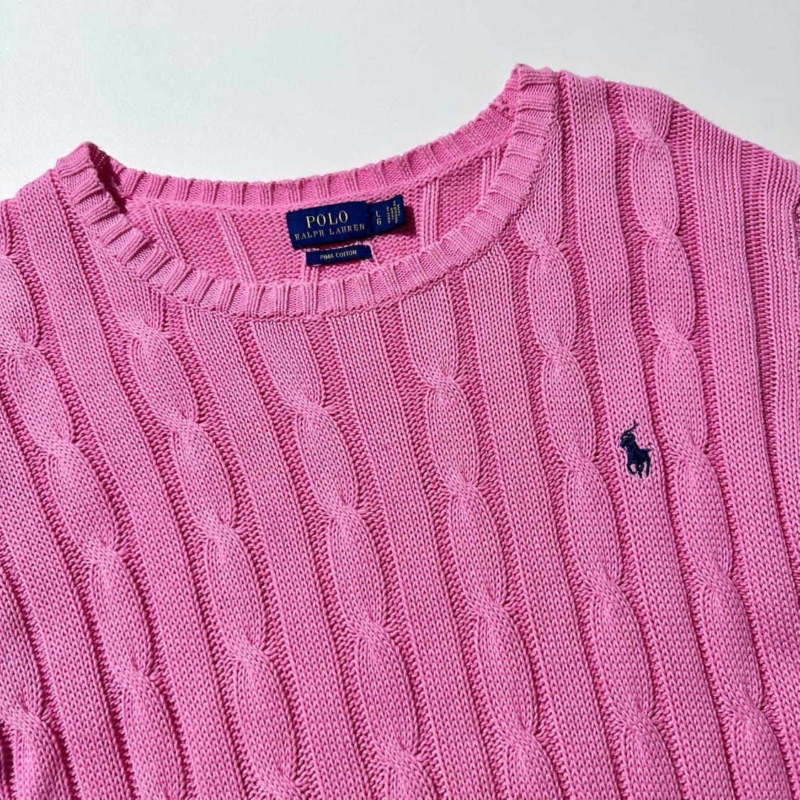 폴로 랄프로렌 케이블 반팔 니트 상품이미지3