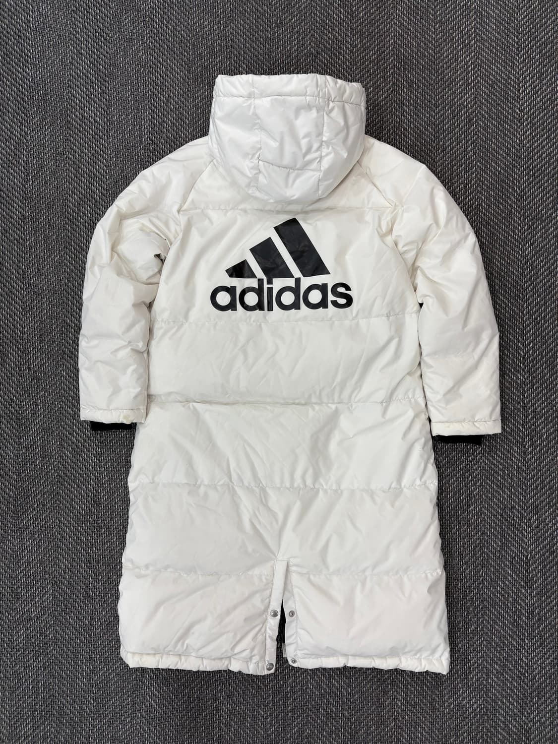 아디다스 삼선 롱패딩 화이트 상품이미지7
