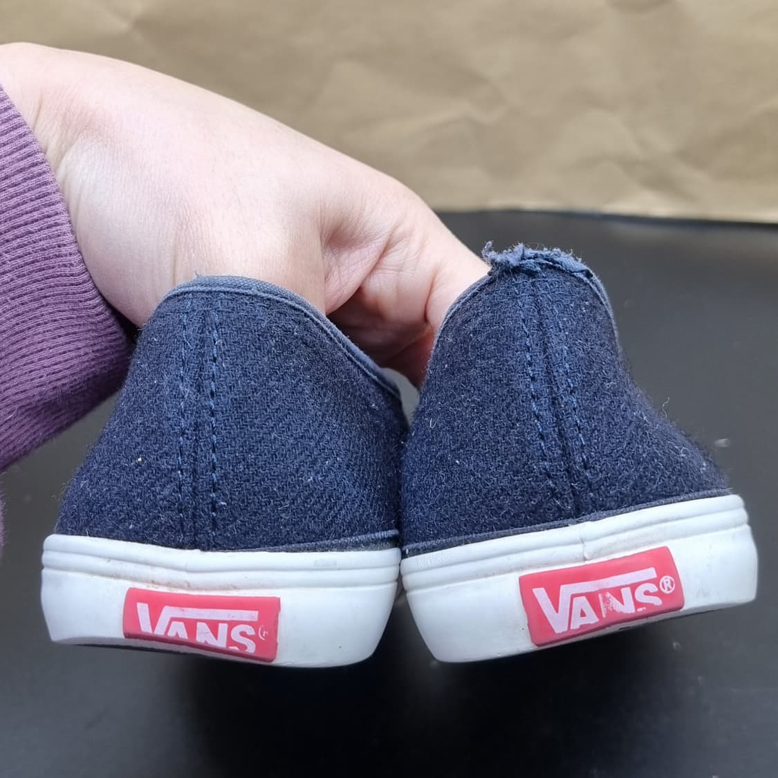 반스 네이비 여성슬립온240  상품이미지4