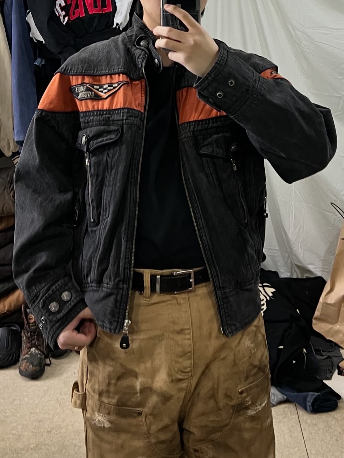 할리데이비슨 데님 라이더자켓 상품이미지3