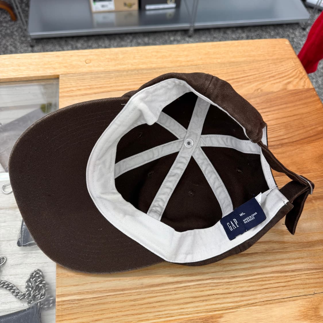 갭 GAP 브라운 캔버스 코튼 캡 상품이미지6