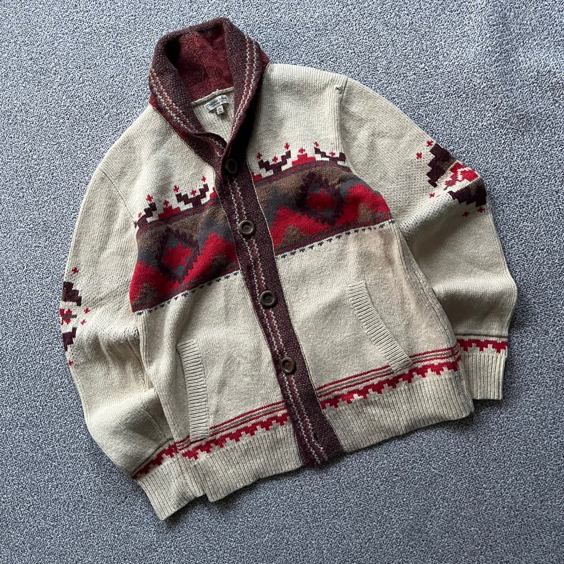 써스데이 아일랜드 니트 가디건  상품이미지1