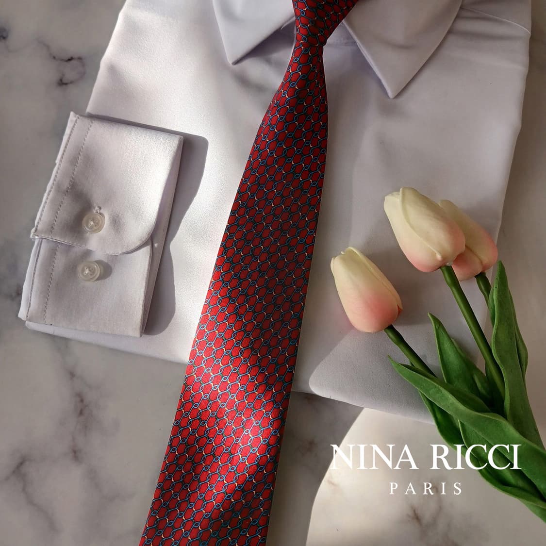 니나리치 실크 마이크로 패턴 넥타이 8.6cm A+~A등급 A19169
 상품이미지1