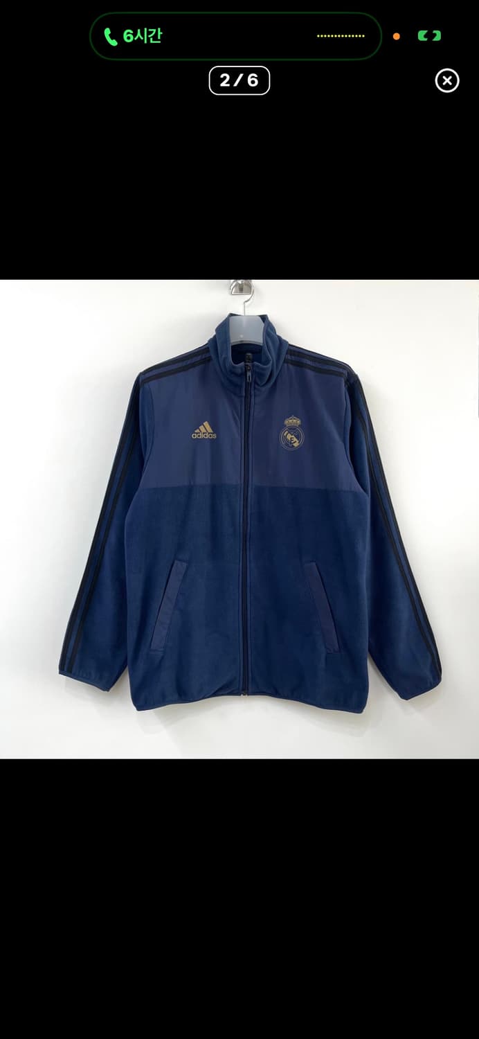 아디다스 레알 마드리드 네이비 플리스 후리스 자켓 상품이미지1