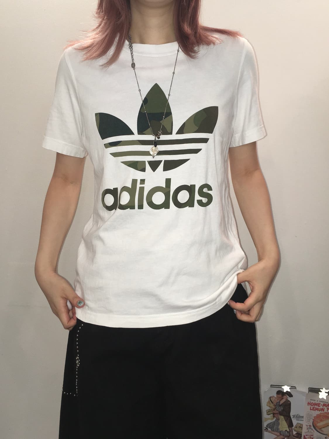 jpn vintage adidas 아디다스 카모 반팔 상품이미지3