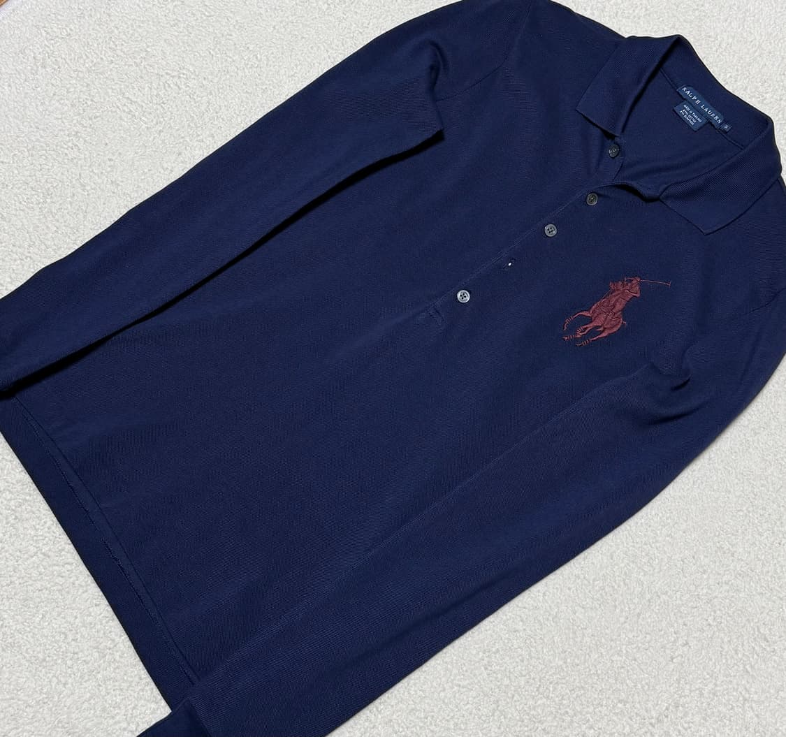폴로 랄프로렌 빅포니 딥네이비 버건디 긴팔 상품이미지3