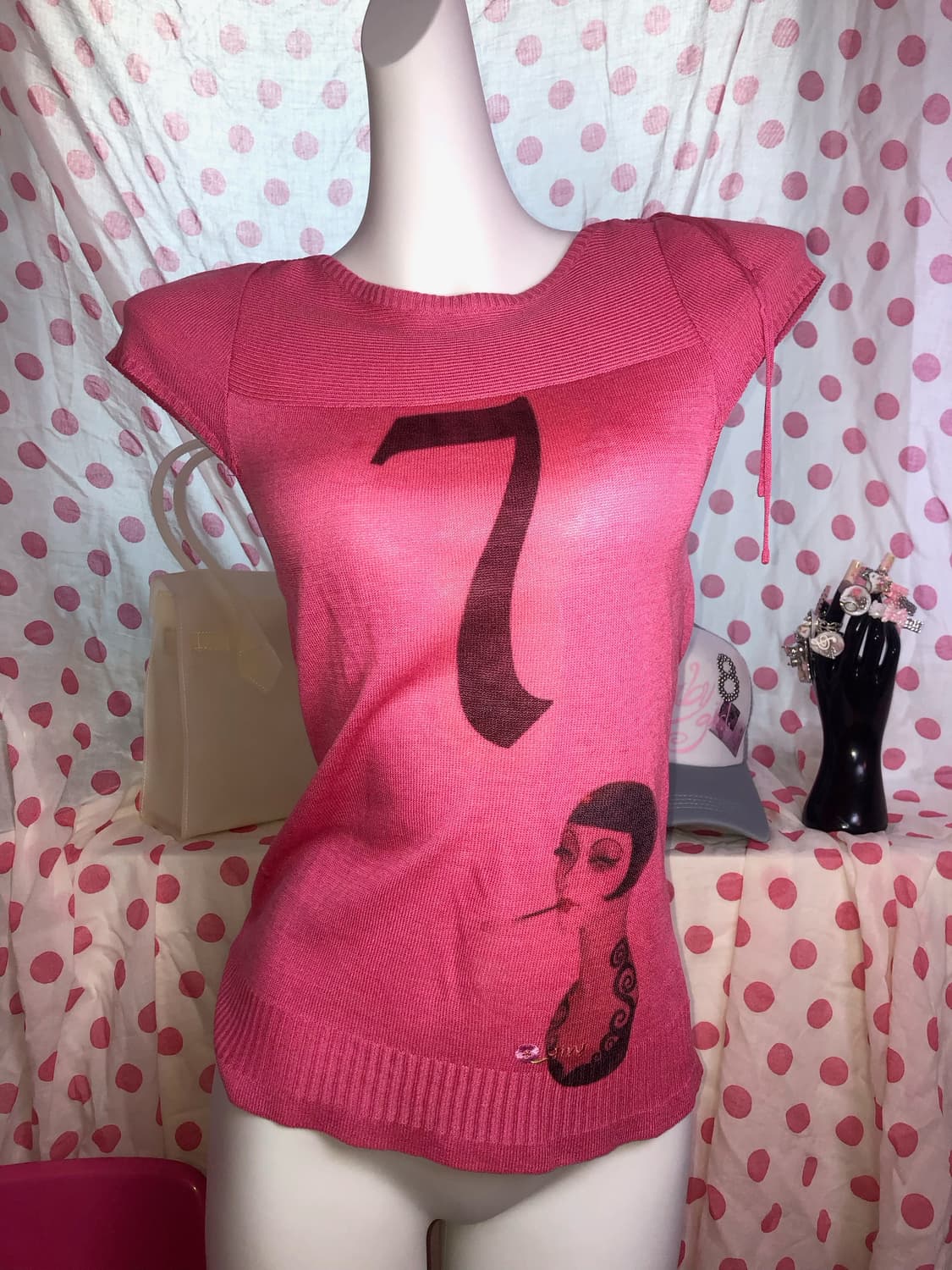 pink lucky 7 top 상품이미지2