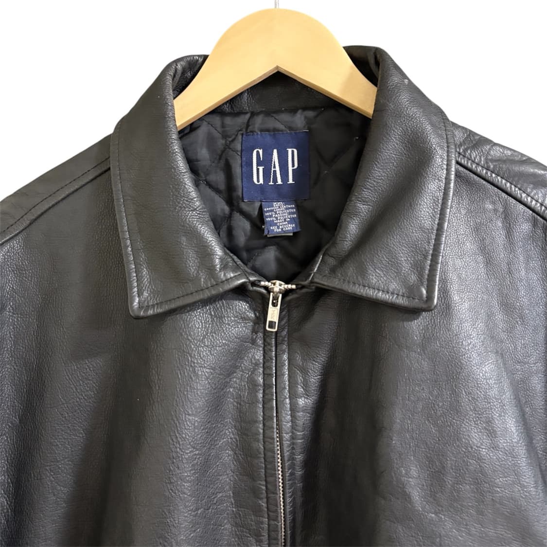 올드갭 리얼 레더 자켓 블랙 상품이미지2