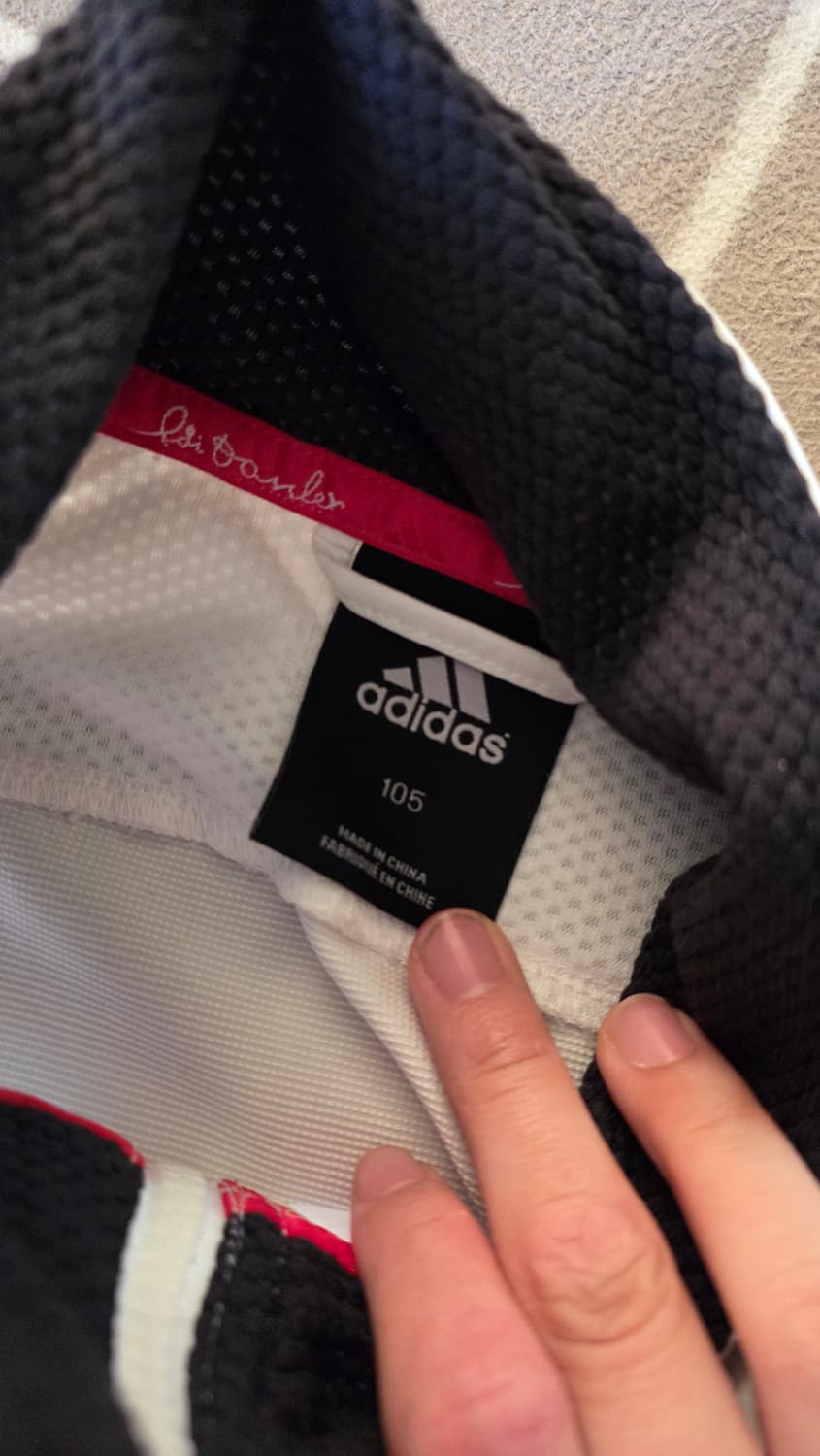 아디다스 화이트 흰검 반팔 바람막이 105 상품이미지6