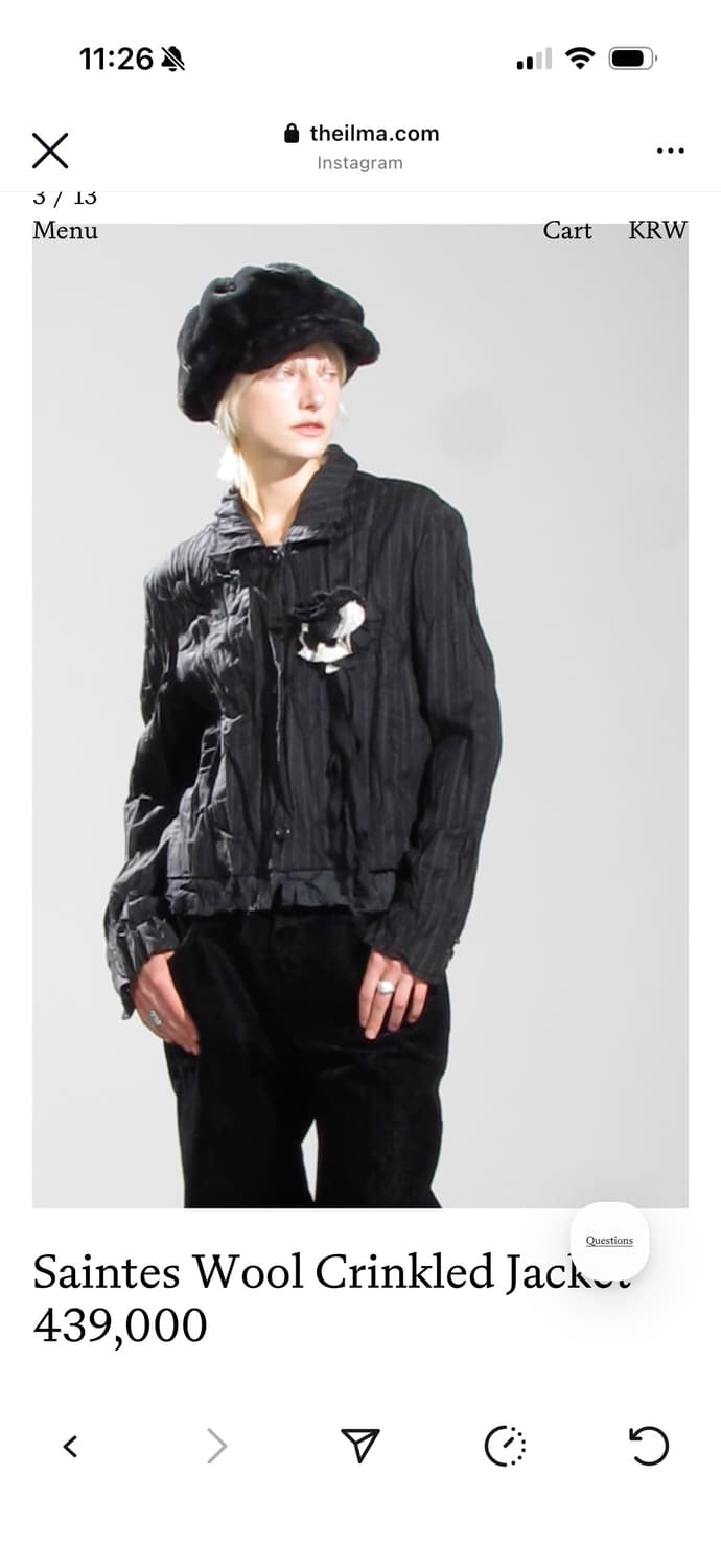 더일마 saints wool crinkled jacket 상품이미지1