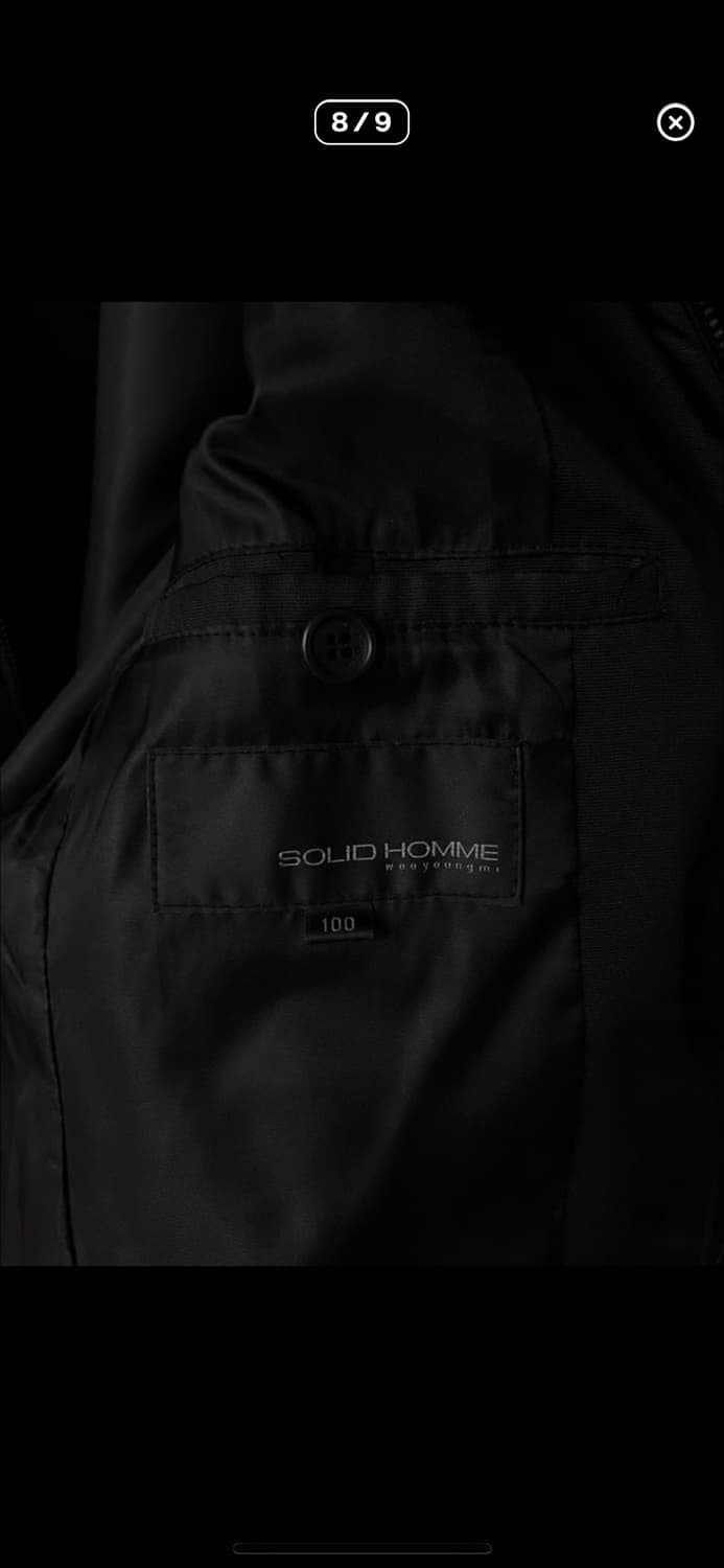 솔리드 옴므 바람막이 레더 레글런 자켓 상품이미지8