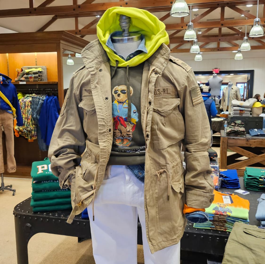 폴로 소령야상 리얼카키 L사이즈 상품이미지8