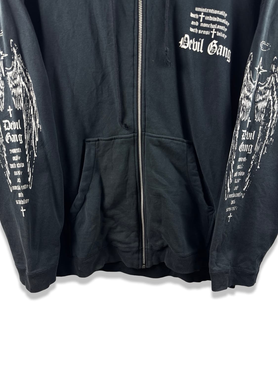 JPN 펑크 갸루 프린팅 후드집업1971 상품이미지4