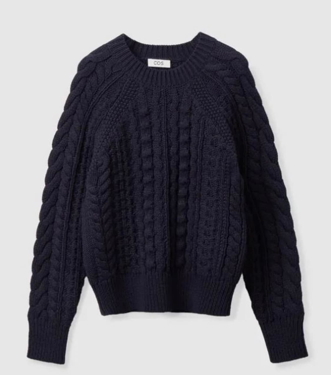 COS 코스 네이비 케이블 니트 상품이미지1