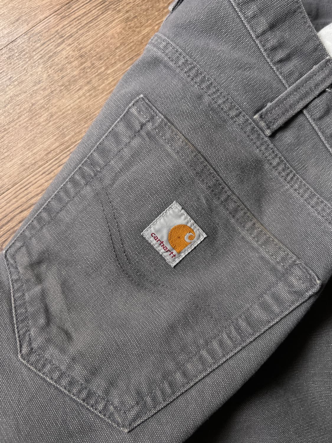 [34]칼하트 USA 릴렉스핏 차콜그레이 캔버스 워크 팬츠 상품이미지6