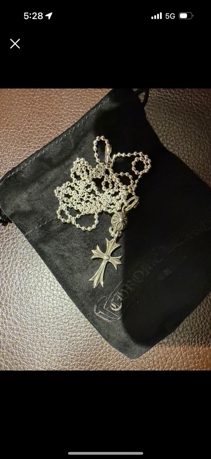 크롬하츠 원볼 타이니 실버 볼체인 30인치 목걸이 상품이미지1