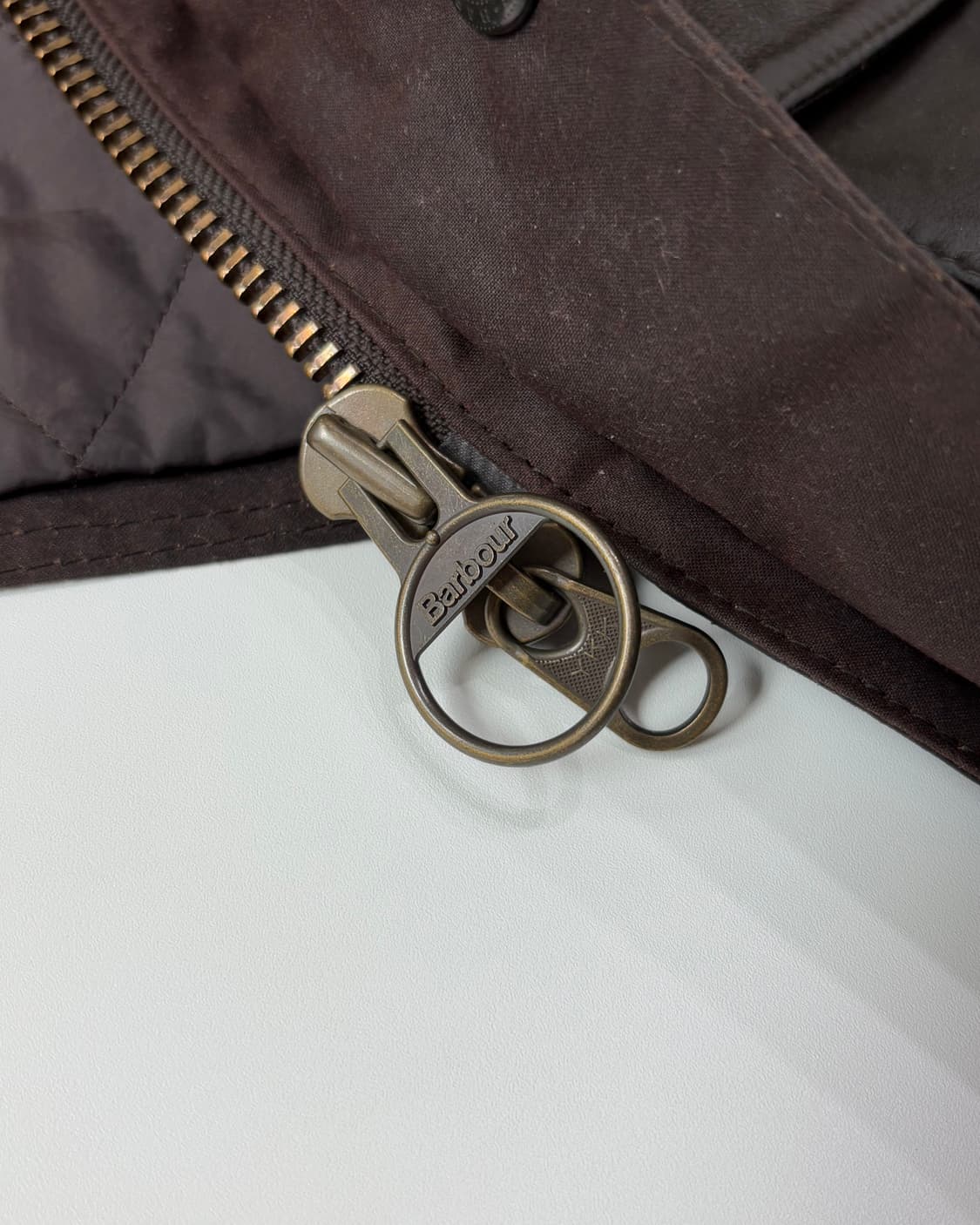 Barbour 바버 투포켓 브라운컬러 왁스 자켓 상품이미지4
