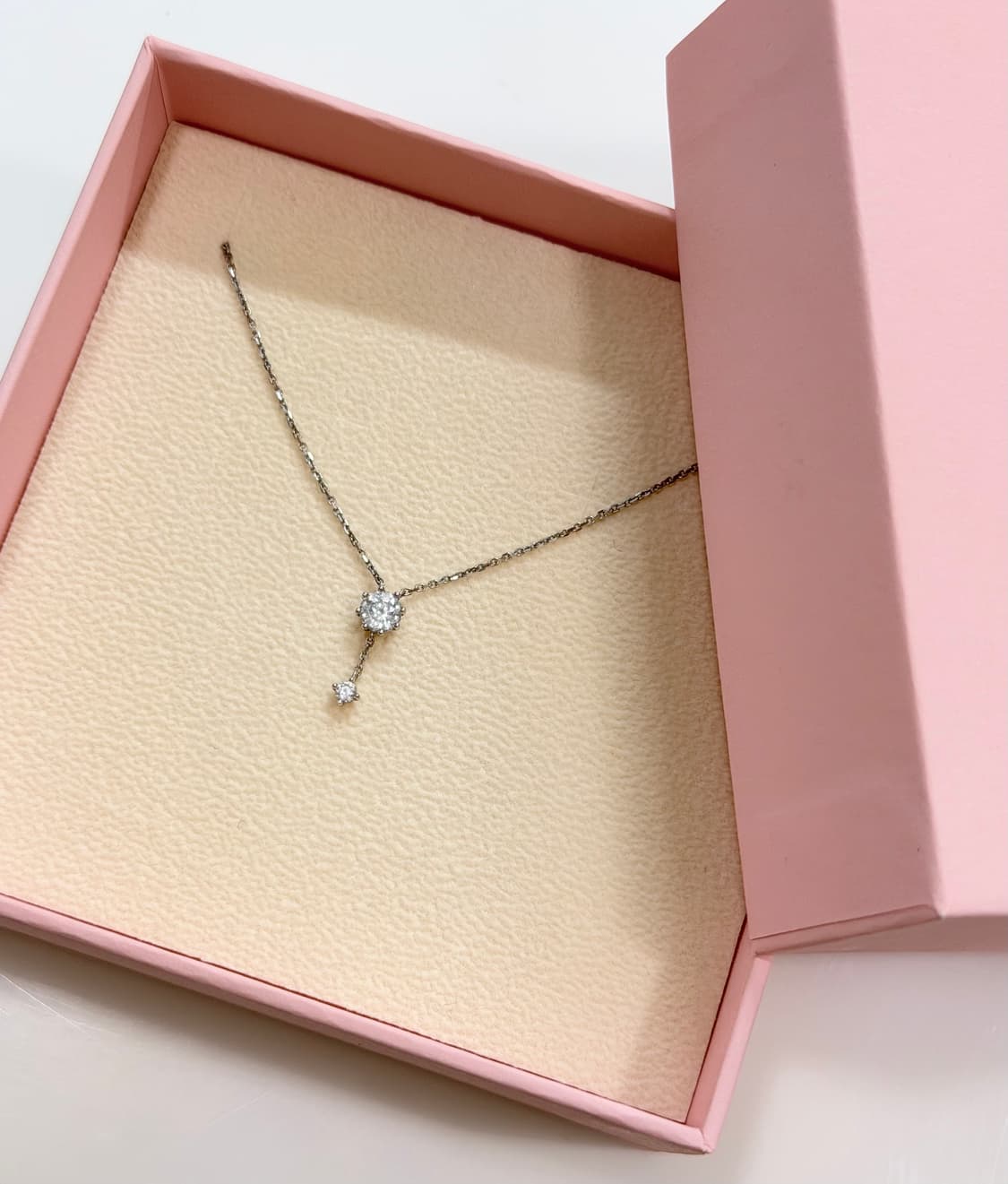 제이에스티나 실버 드롭형 목걸이 상품이미지1