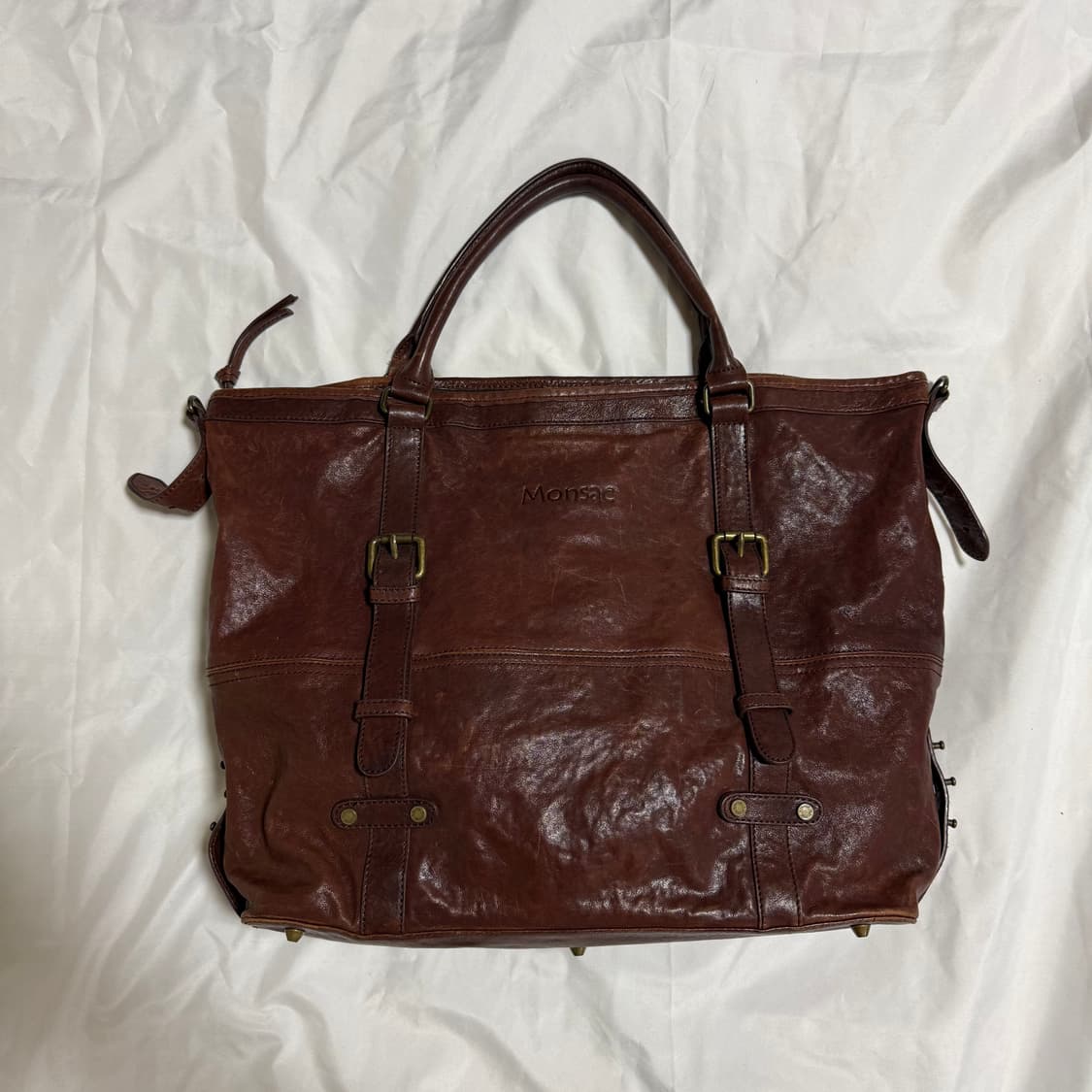 [OS] Monsac 몽삭 가죽 토트백 상품이미지1