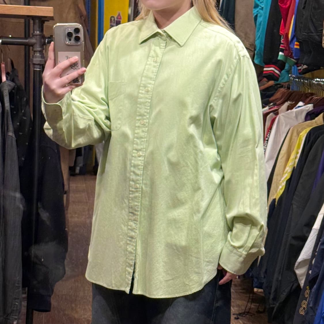 [HI] 폴로 랄프로렌 긴팔셔츠 옐로우 그린  상품이미지4