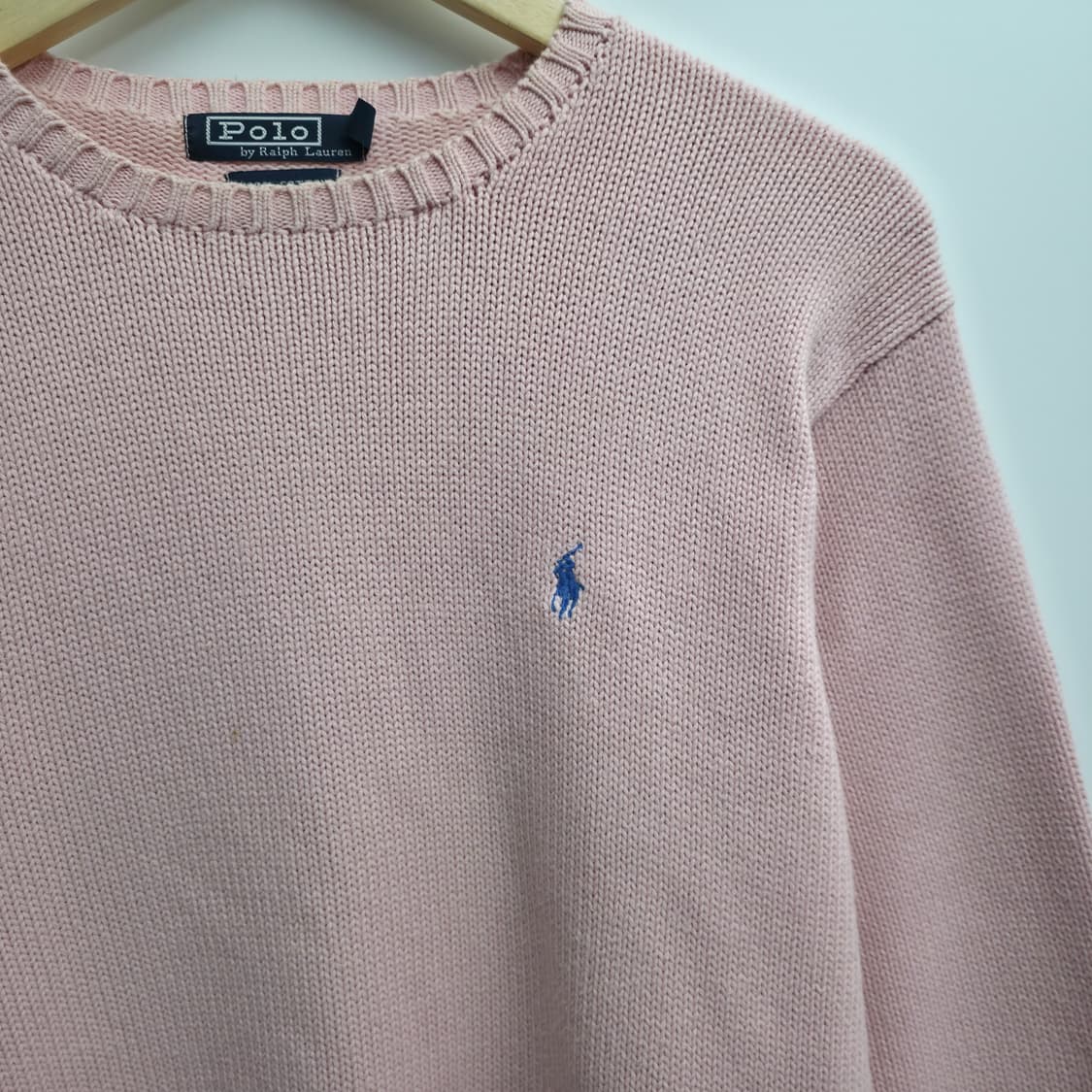 [M] 폴로 랄프로렌 연핑크 핑크 니트 상품이미지4