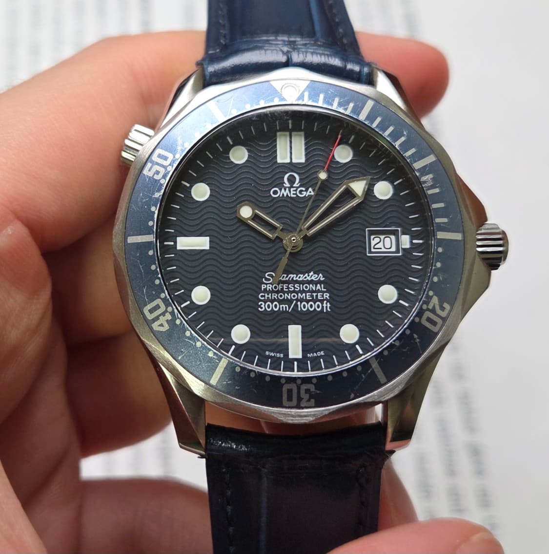 레어] 오메가 씨마스터 300m 물결 41mm 크로노미터 오토매틱 상품이미지4