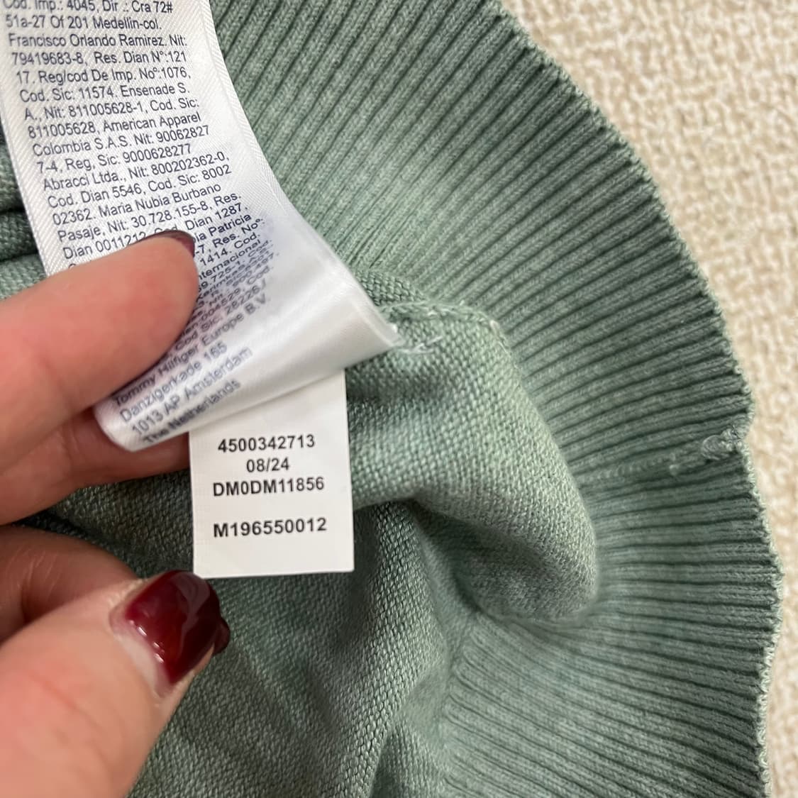 [M] 타미진스 코튼 라운드넥 긴팔 니트 스웨터 0114M1 상품이미지4