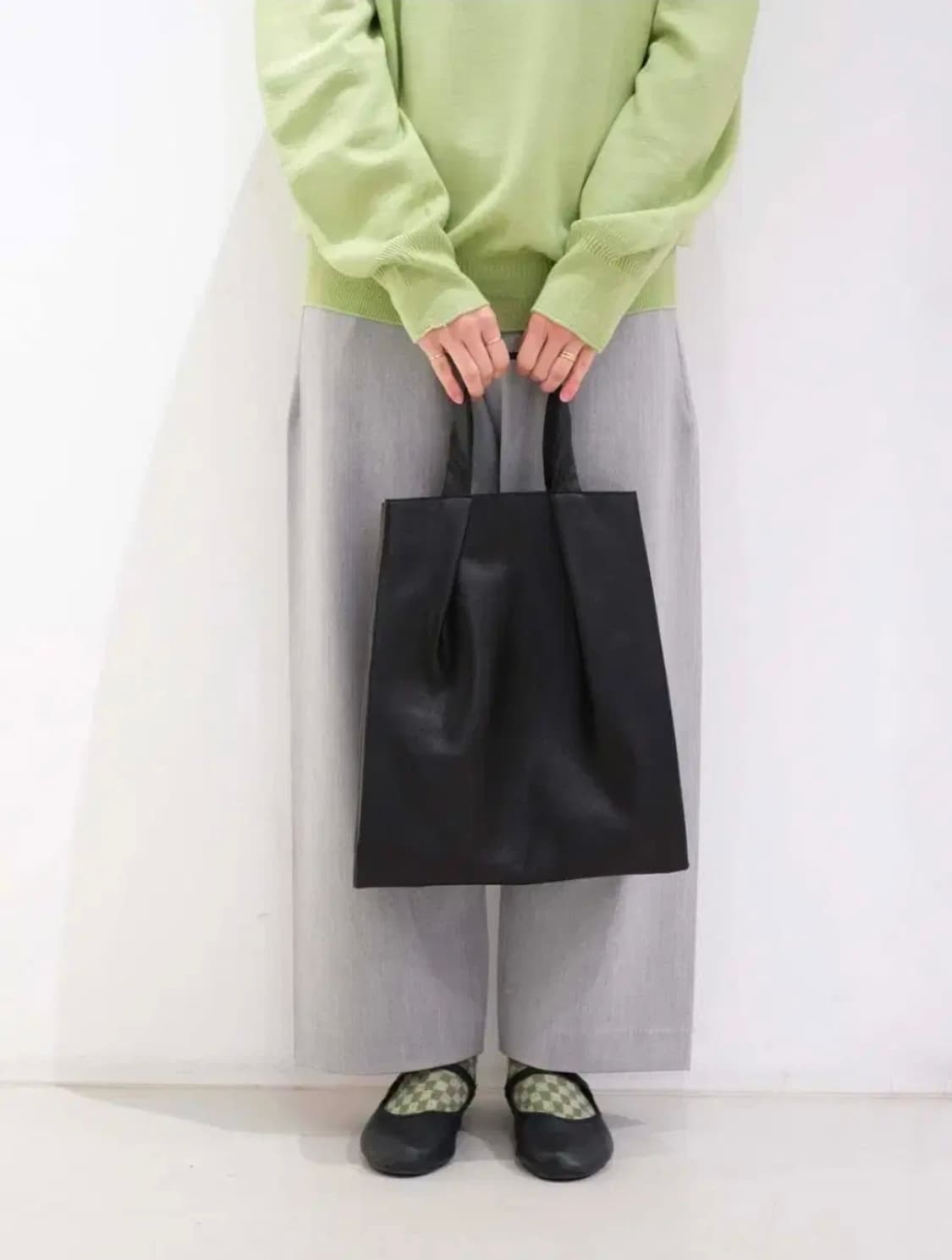 토카 소가죽 TWO HANDLE TUCK BAG 꼼데가르송 요지 재패니즈 상품이미지10