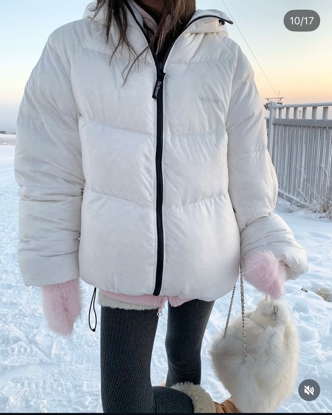 더바넷 리버시블 패딩 화이트 상품이미지5