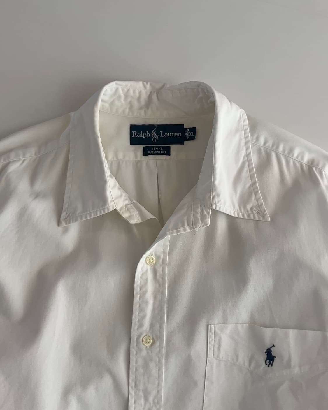 폴로 랄프로렌 블레이크 화이트 셔츠 XL 상품이미지3