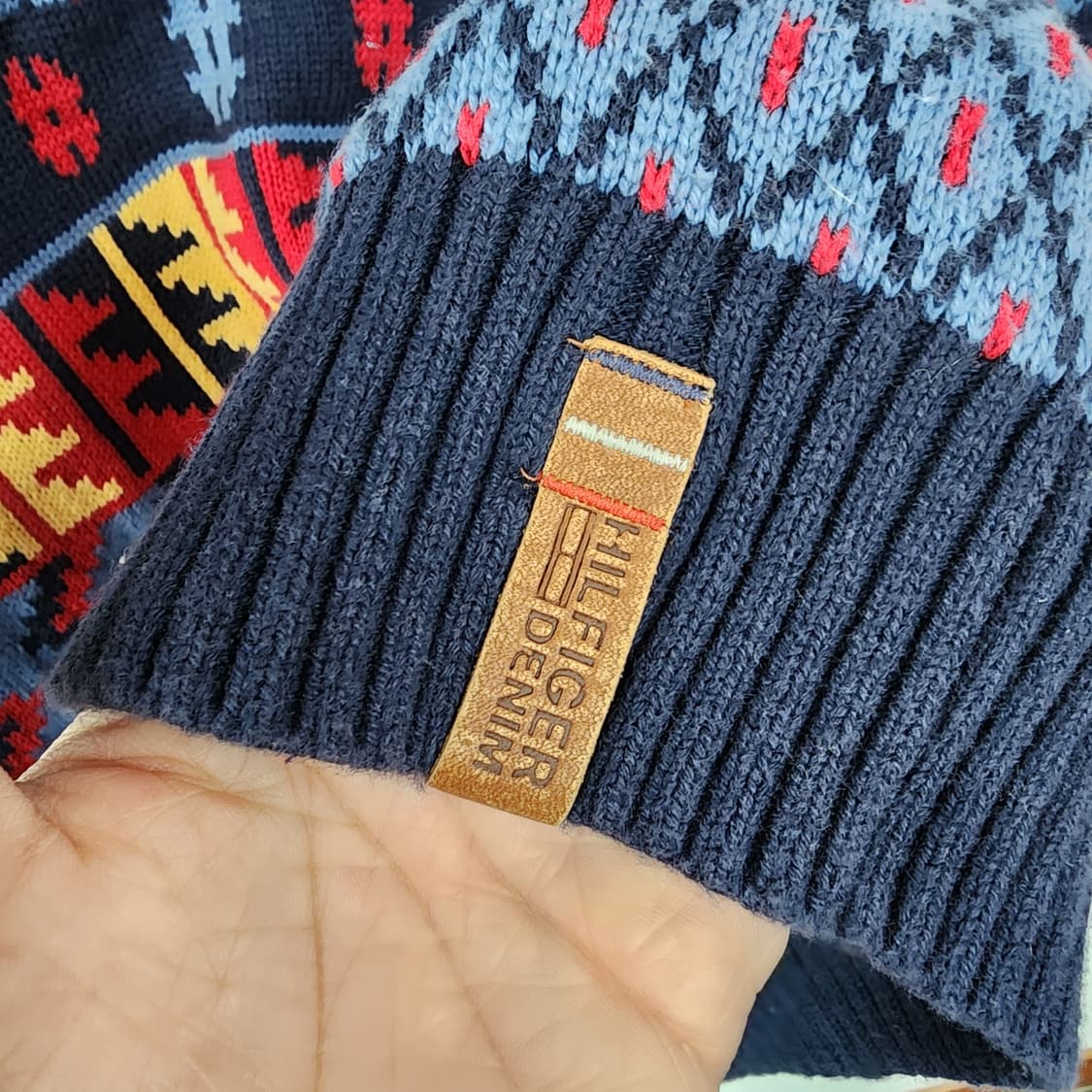 타미힐피거 패턴 니트 스웨터 상품이미지5