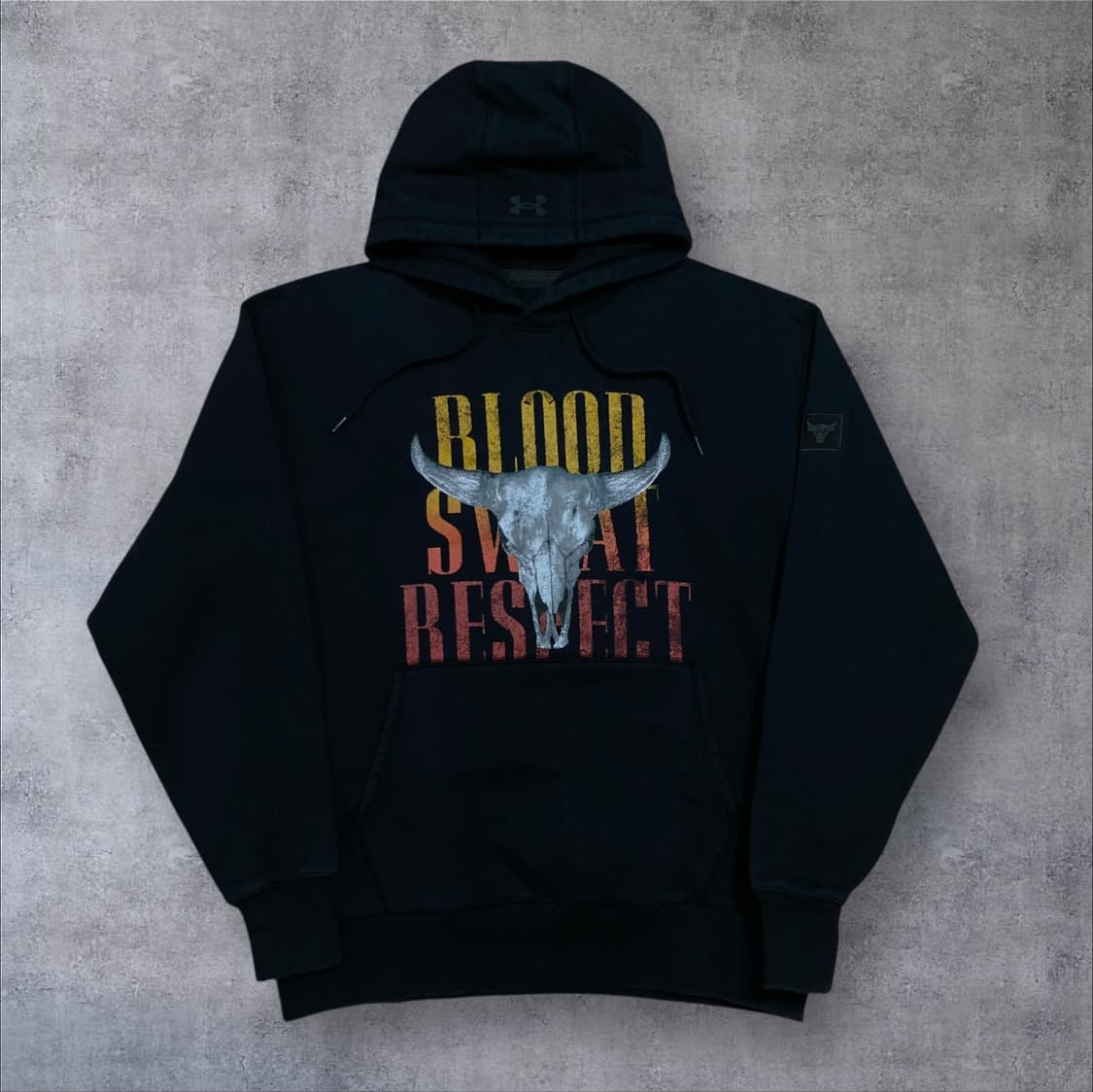 언더아머 프로젝트 락 오리지네이터 블랙 후드티 상품이미지1