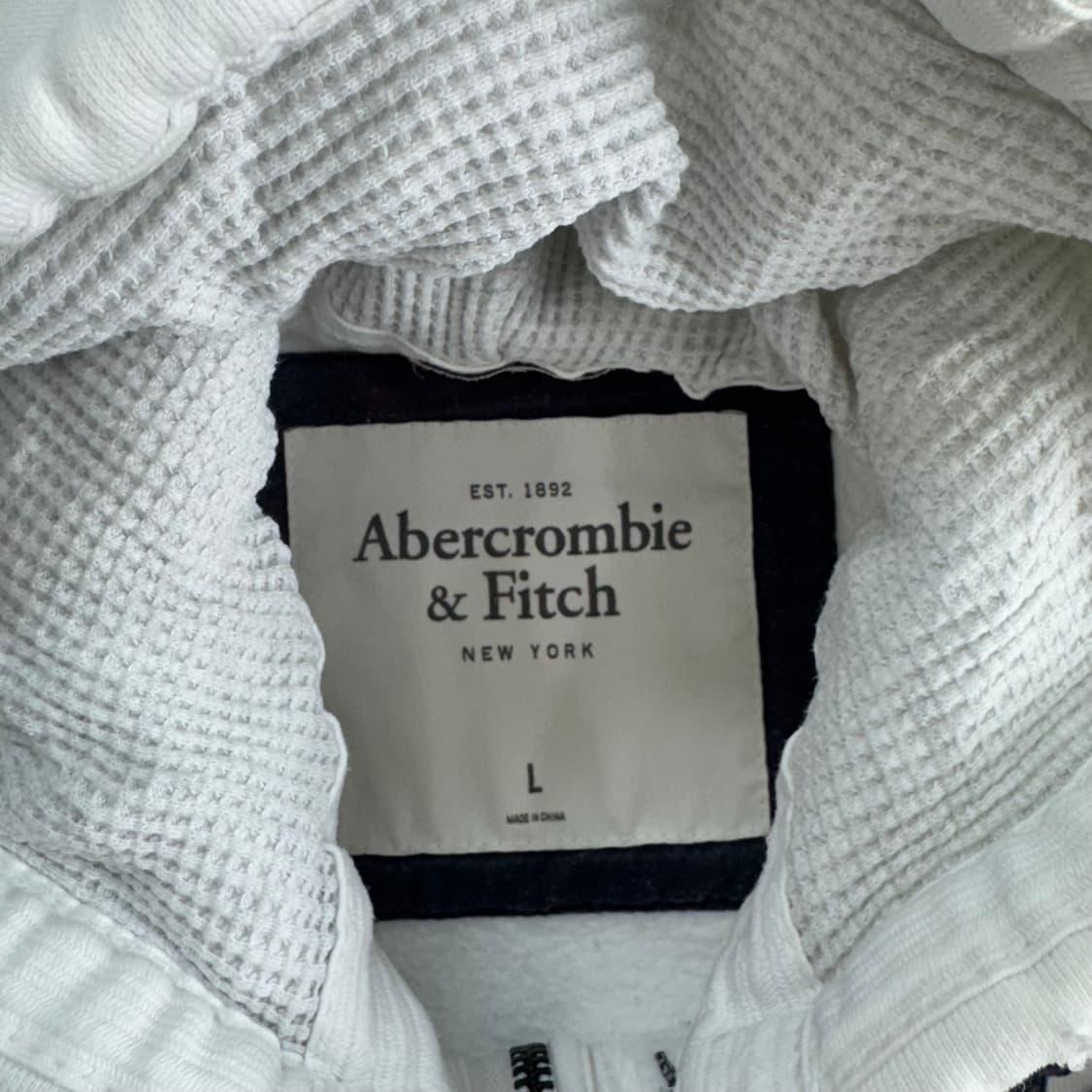 Abercrombie 아베크롬비 화이트 후드집업 상품이미지5