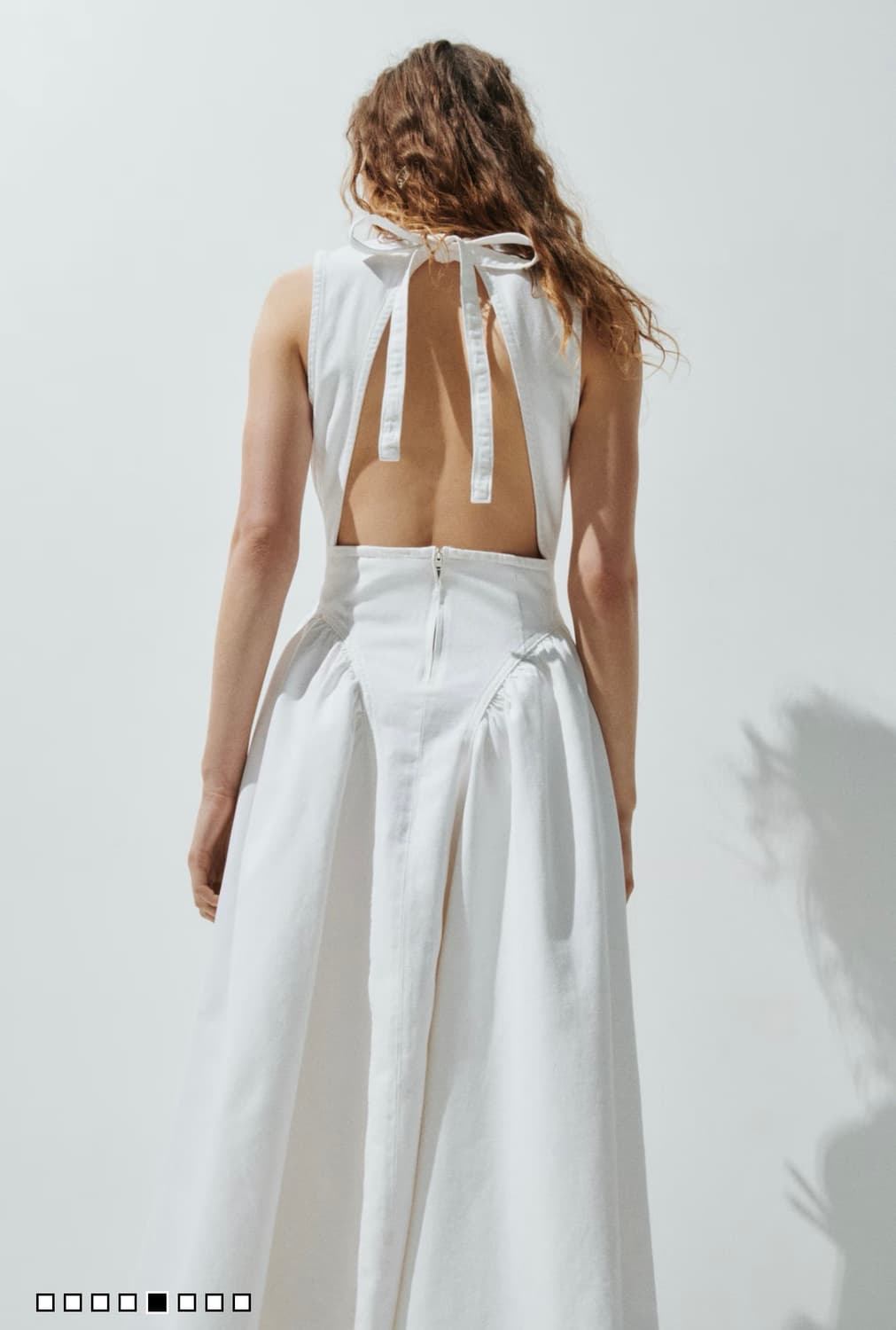 오픈백 데님 드레스 상품이미지2