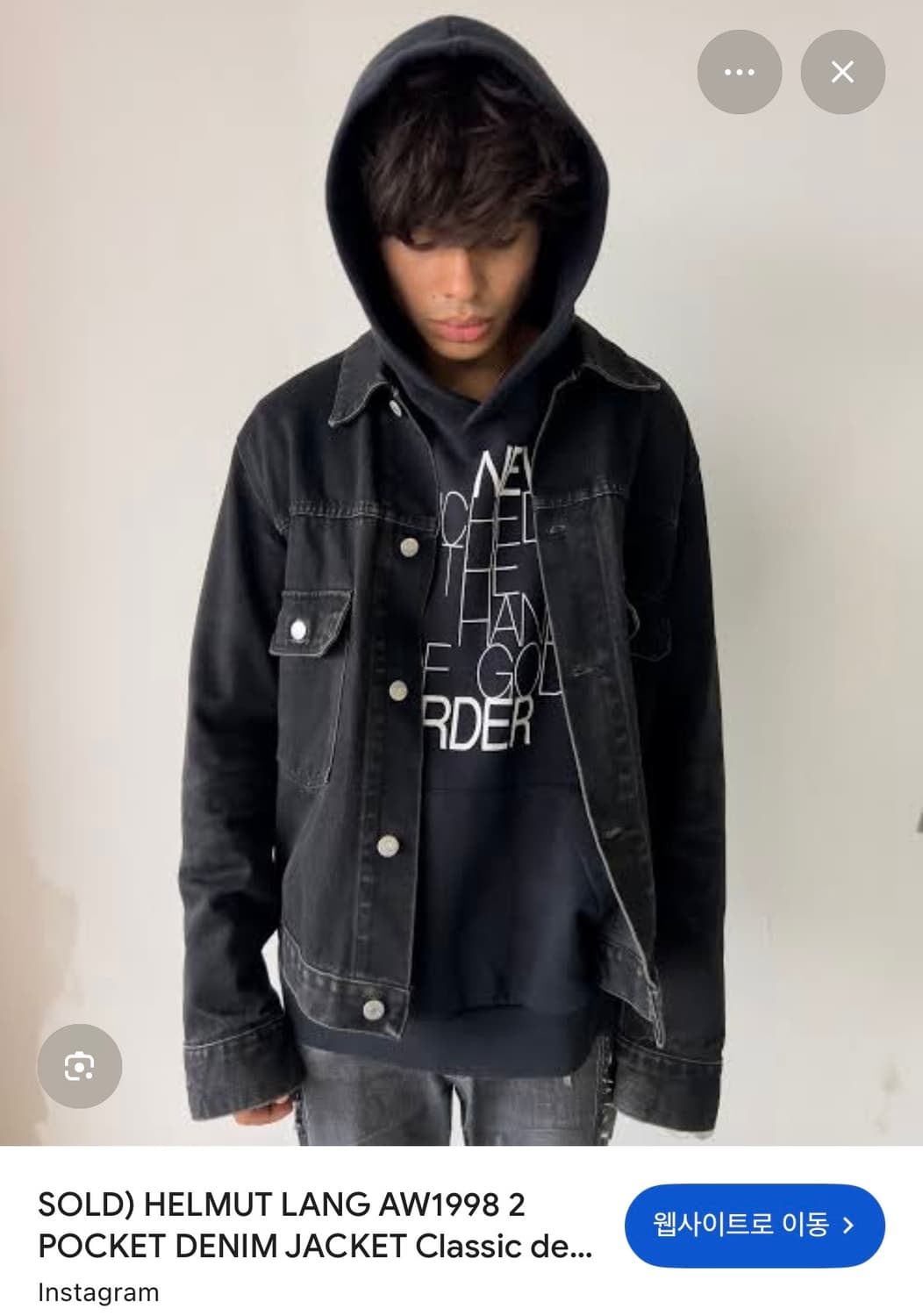 Helmut Lang 1998 아카이브 타입2 데님 자켓 상품이미지1