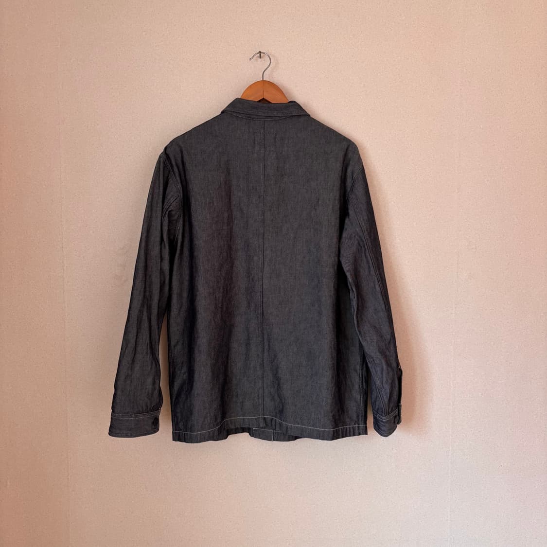 유니클로 L 메탈릭 그레이 워크 자켓 아메카지 일본판 데님 상품이미지9