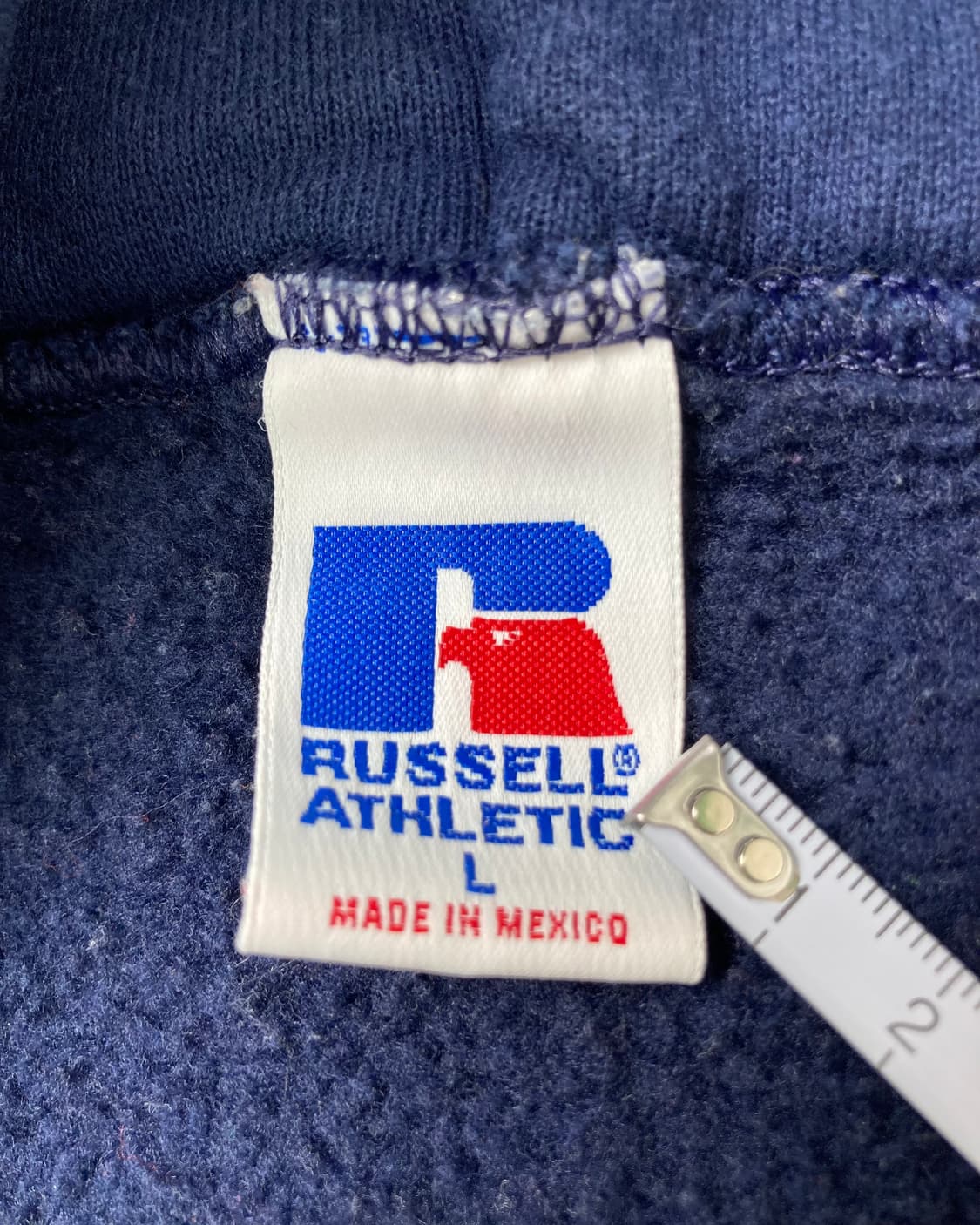 90s Russell Zip Up Hoodie (navy) 상품이미지3
