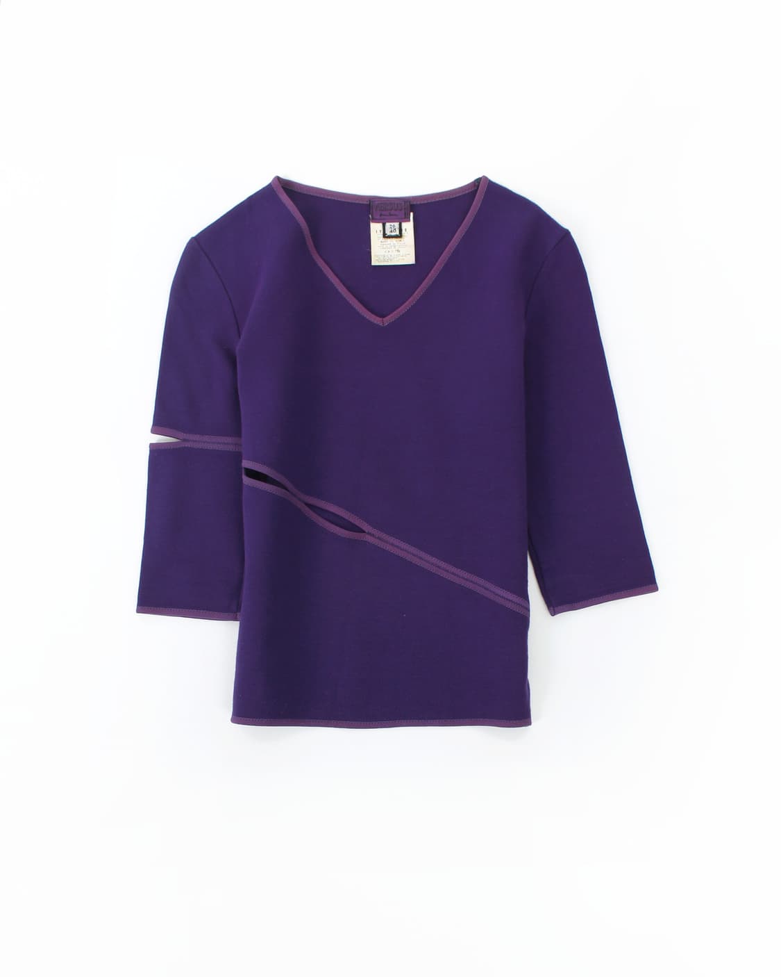 베르사체 베르수스 퍼플 컷 아웃 티셔츠 상품이미지1